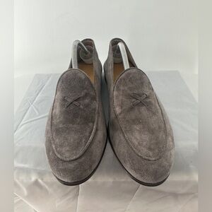 Del Toro Men's Grigio Suede Milano Loafer